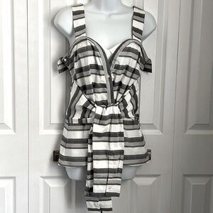 Derek Lam 10 Crosby Striped SleevelessTop Size‎ 2 (small, see measurements) NWOT